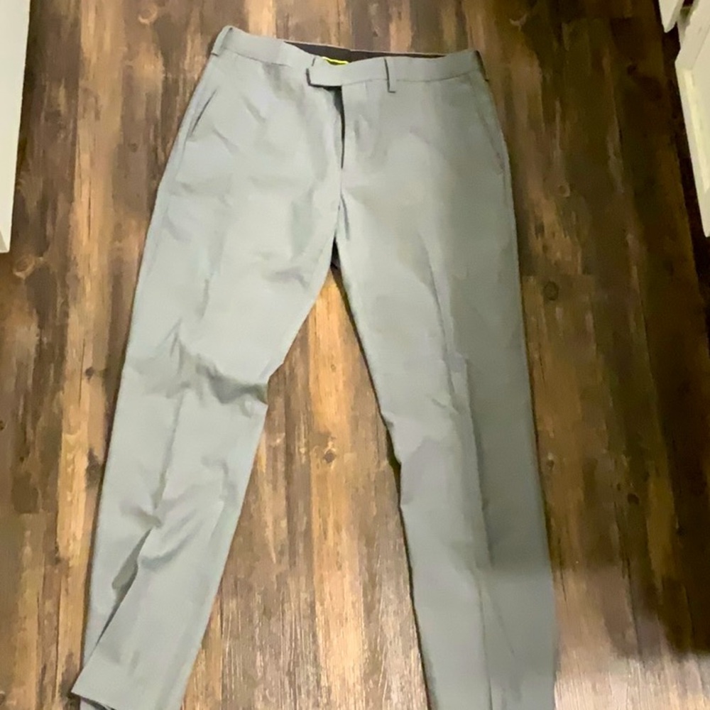 LOUIS RAPHAEL GREY DRESS PANTS (32X34) SLIM FIT